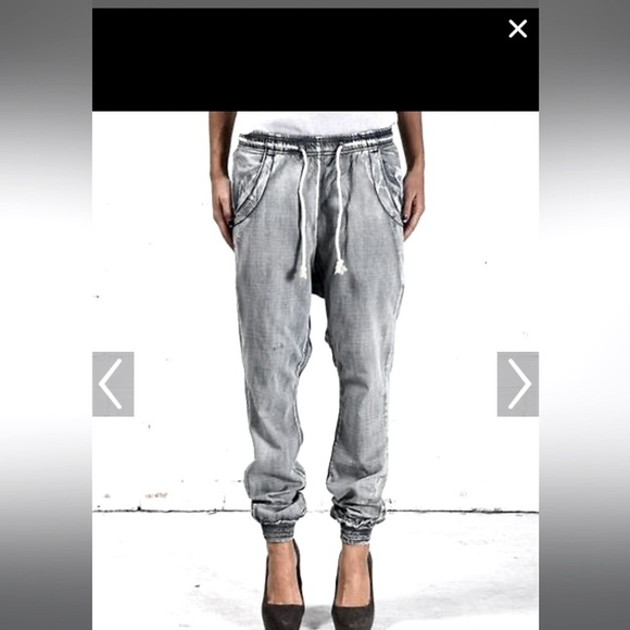 One by one teaspoon grey super trackies size 26 drop crotch EDGY FEMININE - Picture 6 of 14